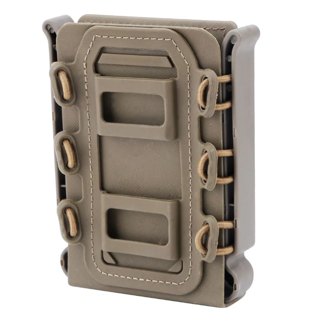 5.56mm 7.62mm Molle Plastic Pistol Mag Tactical Magazine Pouch Holster Fastmag airsoft belt clip | Спорт и развлечения