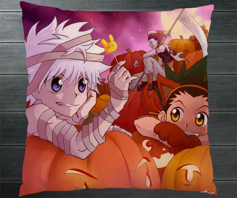 HUNTER X GON FREECSS Kurapika Killua Zoldyck двухсторонняя подушка чехол Манга Аниме Подушка женский