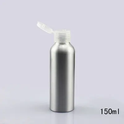 150ml TransparentCap Раскладушка крышка тонер бутылка для леди косметический парфюм алюминиевые бутылки многоразового использования маленькие Большие Металлические Пустые контейнеры для шампуня - Цвет: 150ml TransparentCap