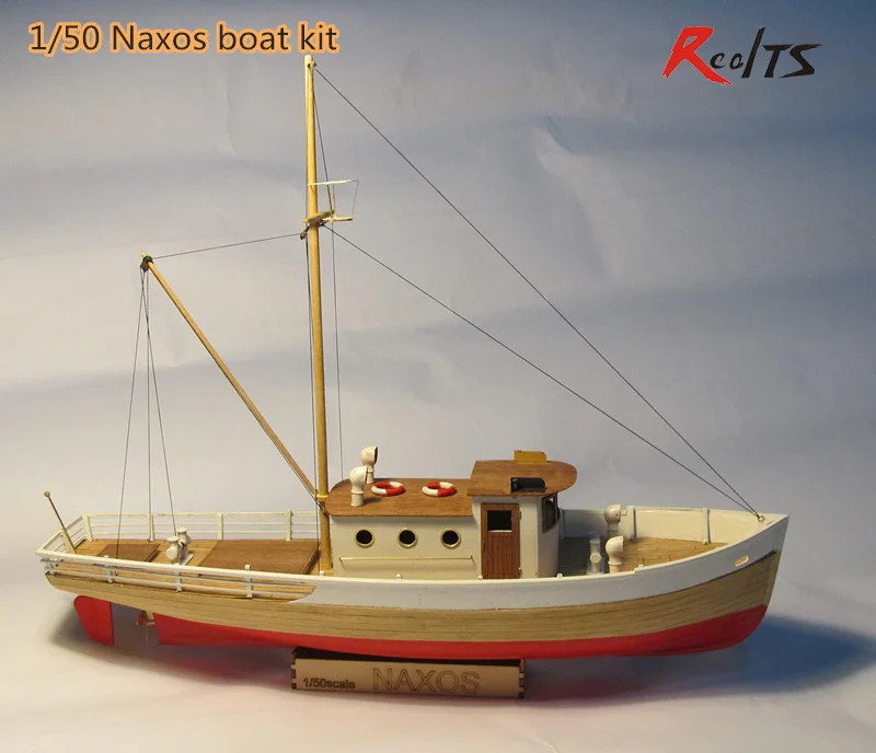 RealTS весы 1/50 классические парусных лодок Модели NAXOS рыбацких деревянный набор для