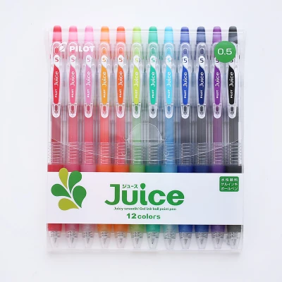 fruit color 12pcs 6 шт. 12 шт. 36 шт./компл. Япония ручка Pilot Juice ручка цветных гелевых ручек Пресс ручка с чернилами стандартных цветов для написания школьных принадлежностей 0,5 мм - Цвет: fruit color 12pcs