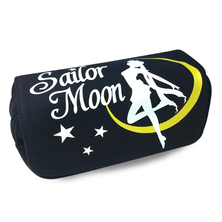 Sailor Moon-1 Косметичка из аниме My Hero Academy Двойная Сумка-косметичка на молнии мидория изуку аксессуар для путешествий сумка для подарка - Цвет: Sailor Moon-1