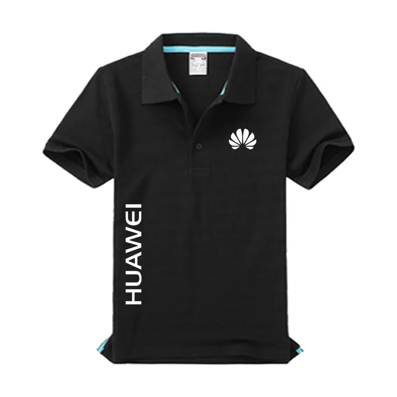 Новый HUAWEI логотип мужские рубашки-поло по оптовым ценам высокого качества