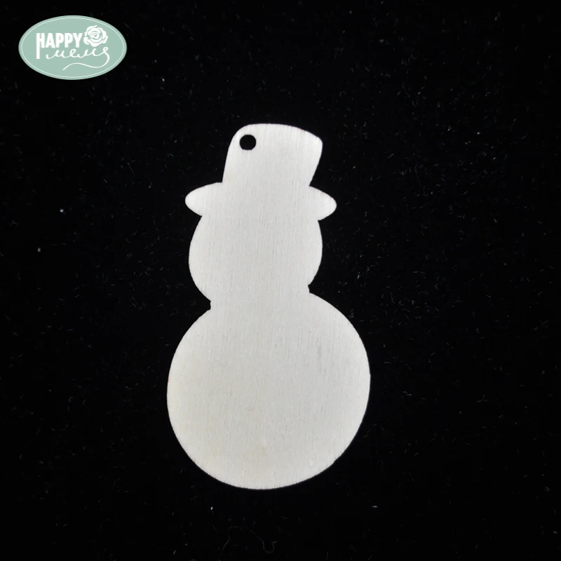 

Happymems Wood Shapes Snowman 12pcs DIY Crafts Wall Stickers Embellishments For Scrapbooking Household Wooden Shape DIY Crafts