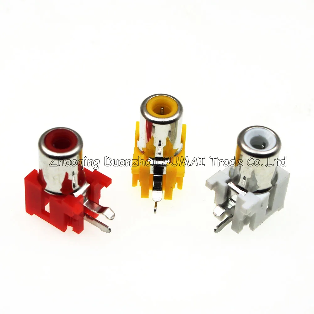 Hot Sale 2Pin AV Jack RCA AC-5 Female Audio Video Socket Connector Red White Yellow | Обустройство дома