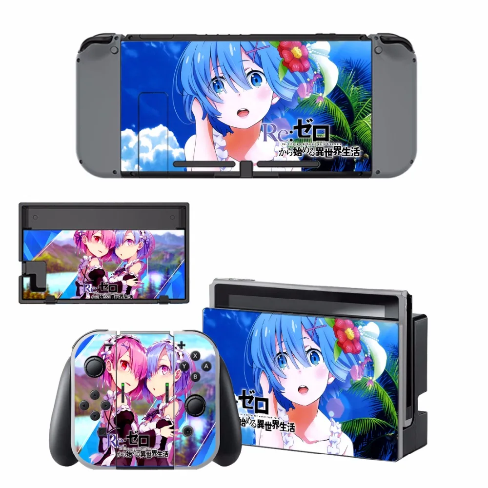 Новая виниловая наклейка Re Zero kara Hajimeru Isekai Seikatsu для консоли Nintendo Switch NS NX & Joy con (4