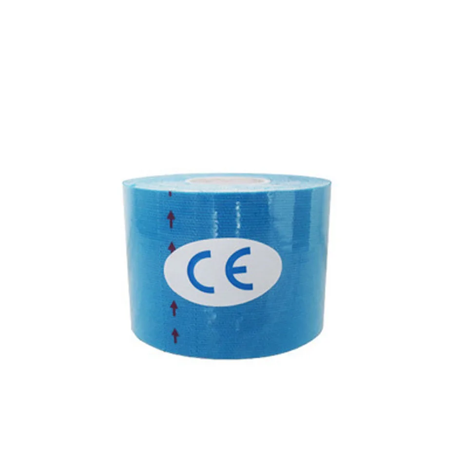 Light Blue AOLIKES 2 размеры Kinesiology клейкие ленты дышащие водостойкие спортивные восстановления спортивные фитнес теннис колено для снятия боли в мышцах - Цвет: Light Blue