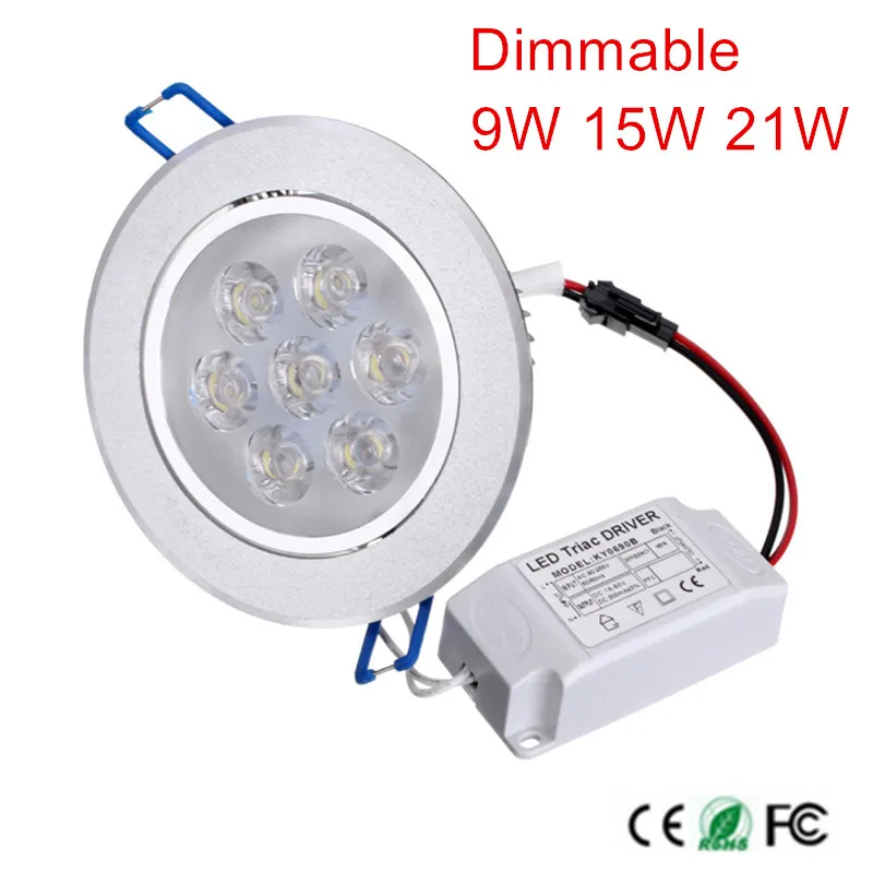 Светодиодный светильник с регулируемой яркостью лампа белым корпусом для дома