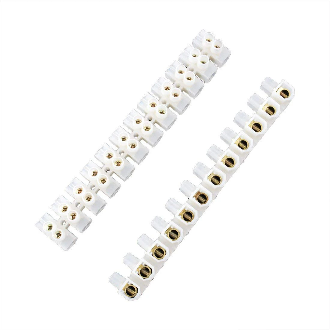 SHGO-5pcs 380V 400V 60A двойная строка дорожка 12 позиций Винтовые клеммы Электрический