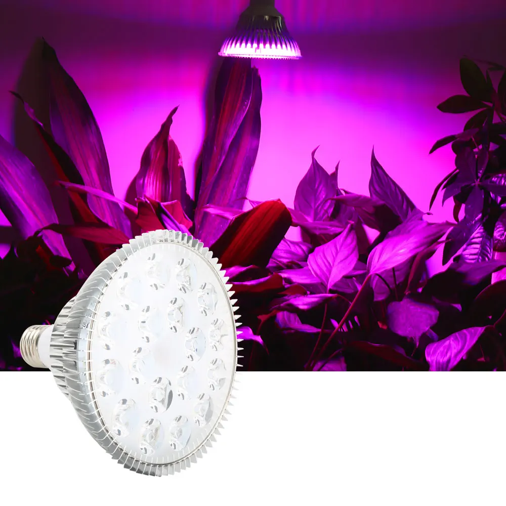 

LVJING Wholesale 54w E27 Led Grow Lights Panel Red + Blue Plant Lamps for Indoor Greenhouse Phytopentent Led for Plants Flowers