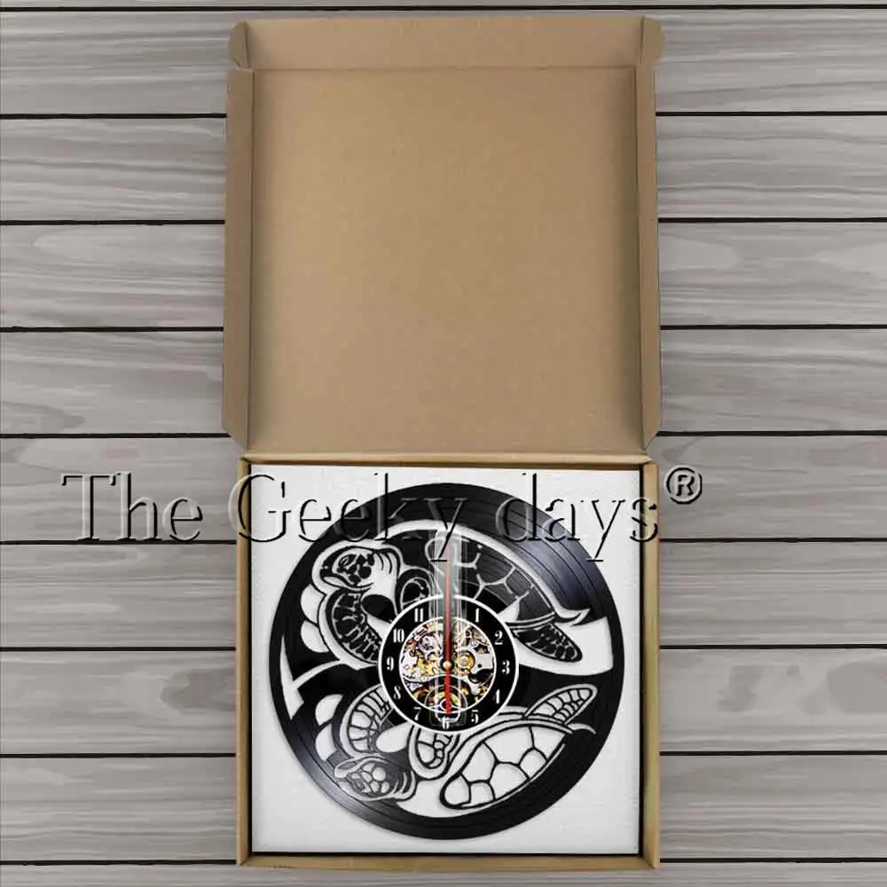 Пляж жизнь море животное амфибия черепаха домашний декор настенные часы Морская