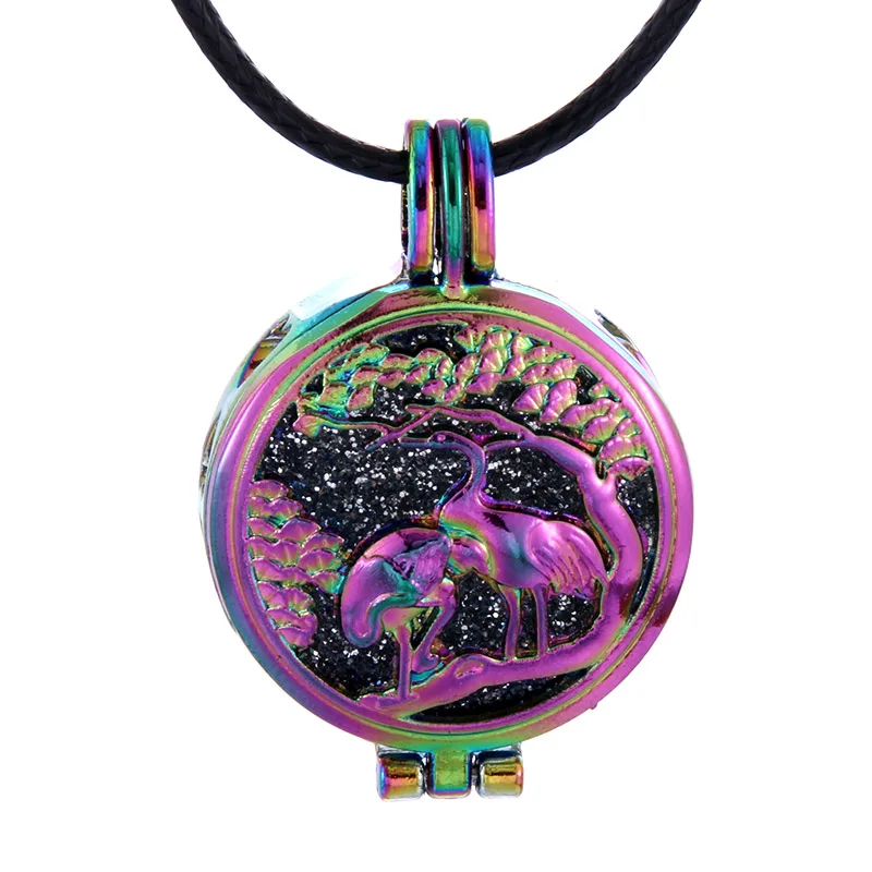 Птица Ароматерапия Ожерелье Винтаж цветок бабочка эфирное масло диффузор