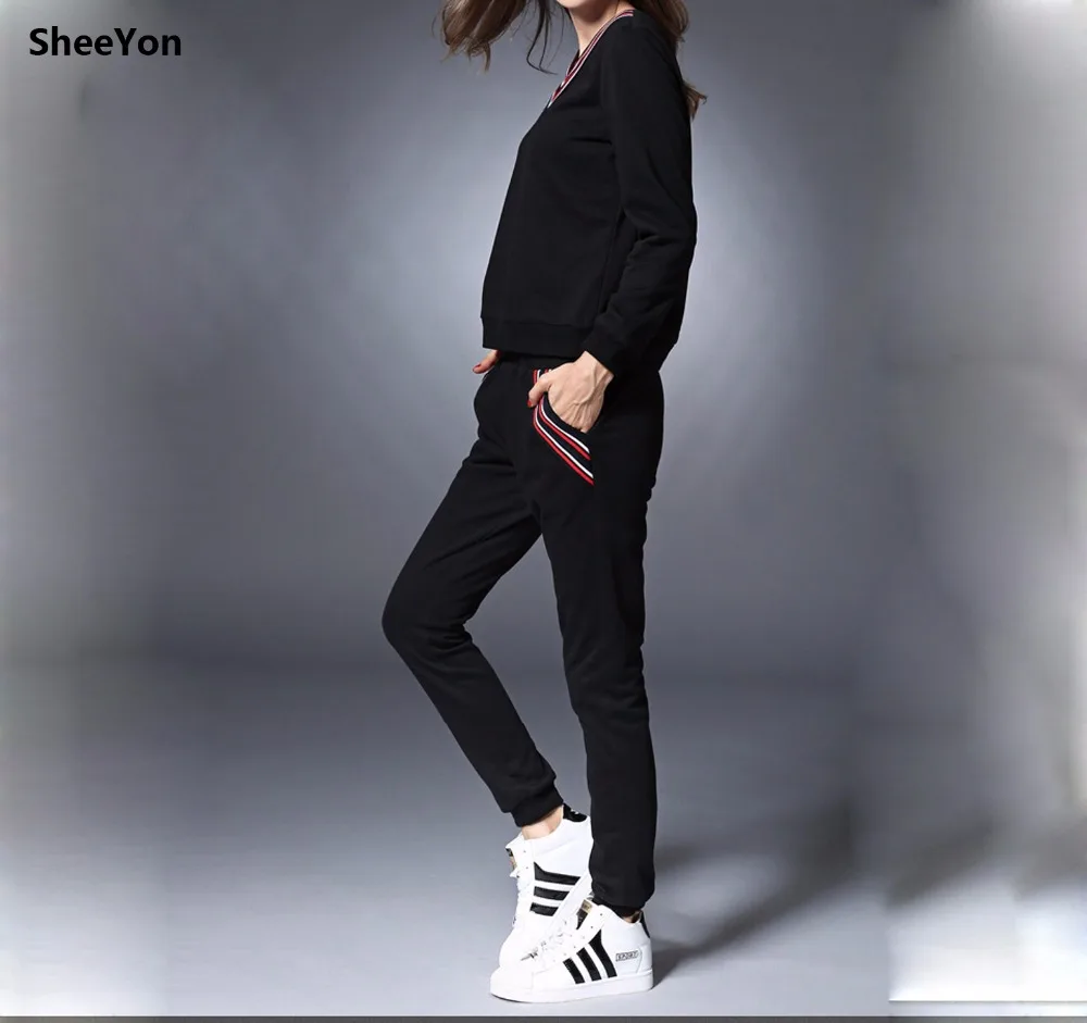 Осень-зима Большие размеры Женская Повседневная Брюки для девочек плюс