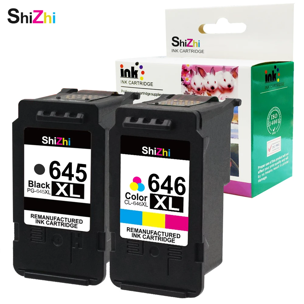 Чернильный картридж SHIZHI совместимый для PG 645XL CL 646xl Canon PIXMA MG2460 MG2560 MG2960 MG2965 MG2400 MG2580