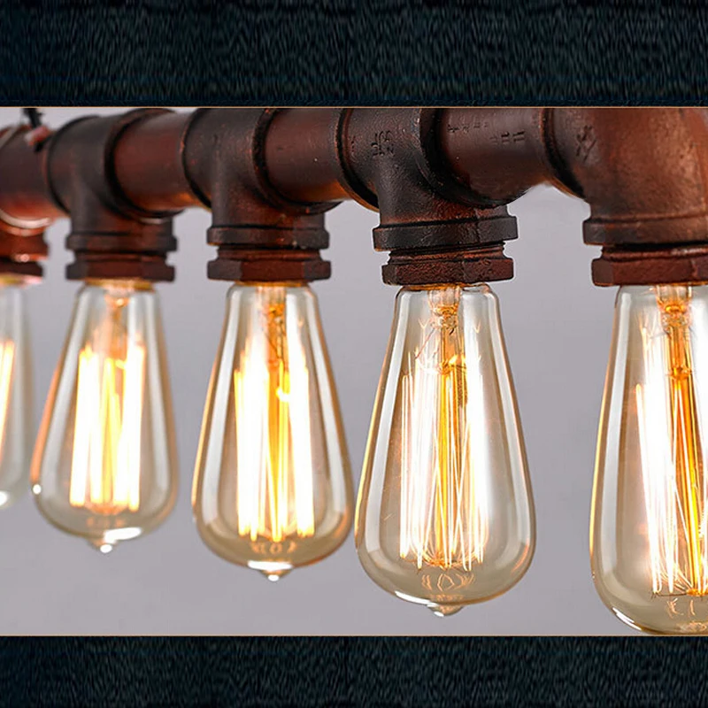 С лампами Эдисона на заказ бар стойка для осветительных приборов Настенные