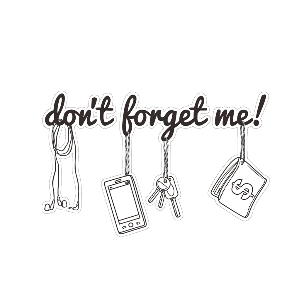 Наклейка на дверь в спальню не забудьте о меня пвх Фотообои съемные обои