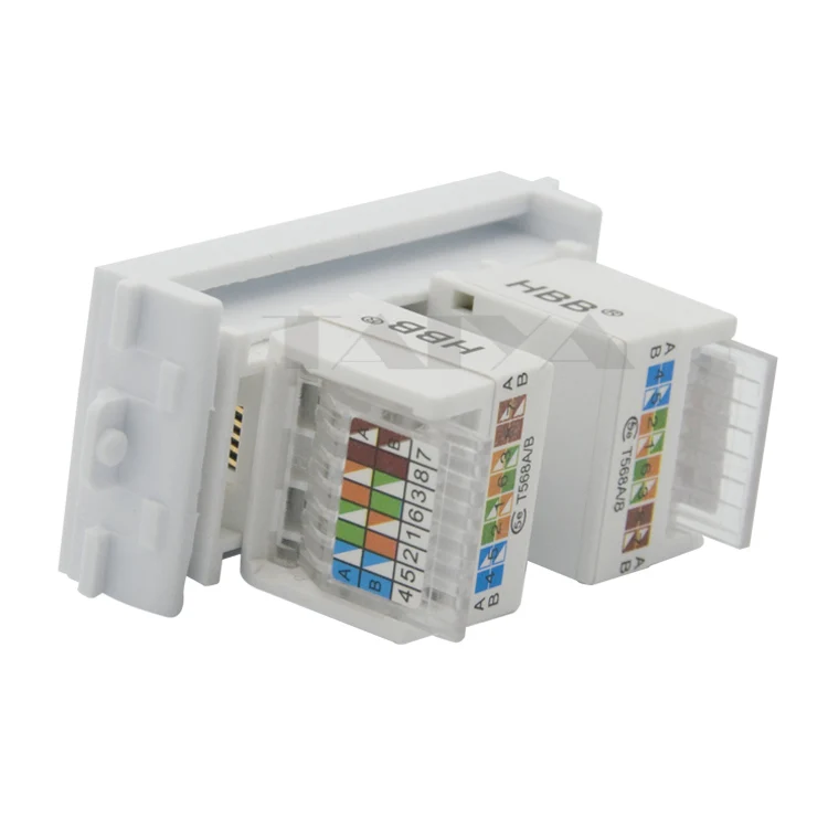 Настенная панель RJ45 с двумя портами|rj45 wall plate|wall platerj45 |