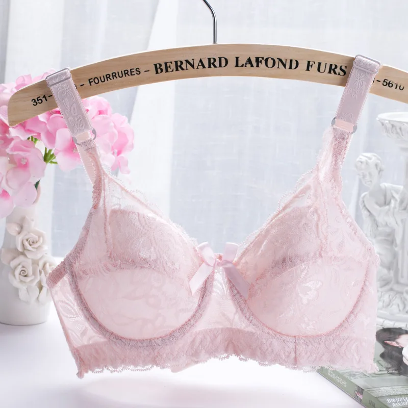 Глубокий V молодая девушка один дышащие летние сексуальные кружева Bralette Черный