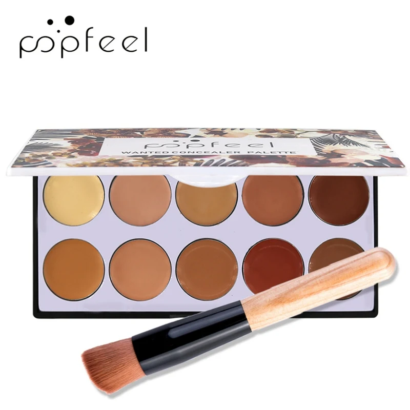 

Makeup Palette Concealer Palette Waterproof Smudge-Proof Long-Lasting Concealer Cream Cosmetic Professional Makeup 10 Color New