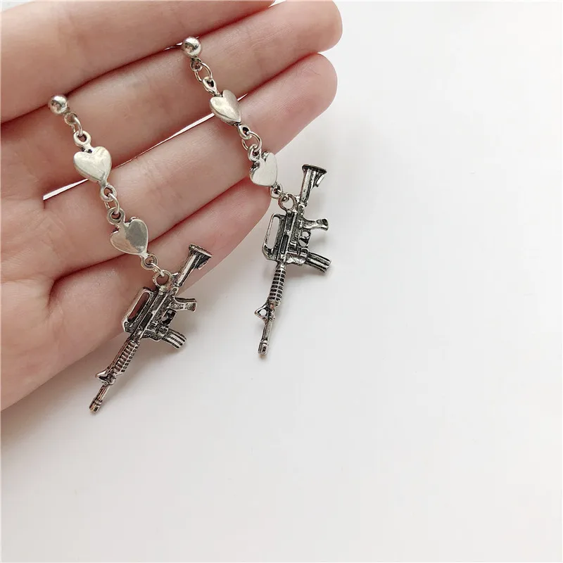 2019 Новый дизайн Европы и Америки Уличный стиль Хараджуку Пистолет Mathidaleo серьга&ampклип D032 на.