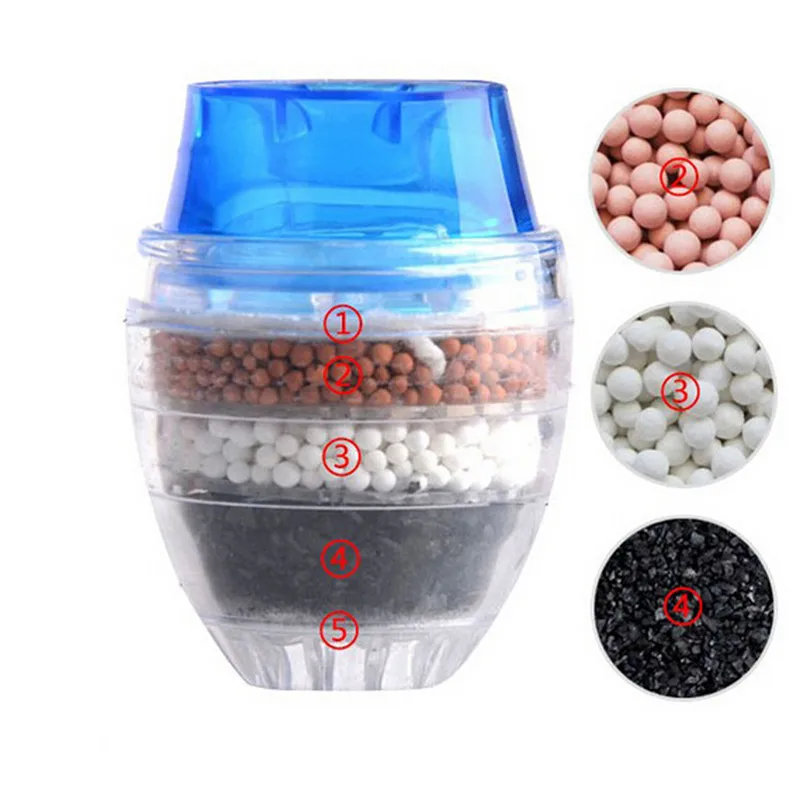 1 шт. кокосовый уголь домашний кухонный Мини кран водопроводный Фильтр