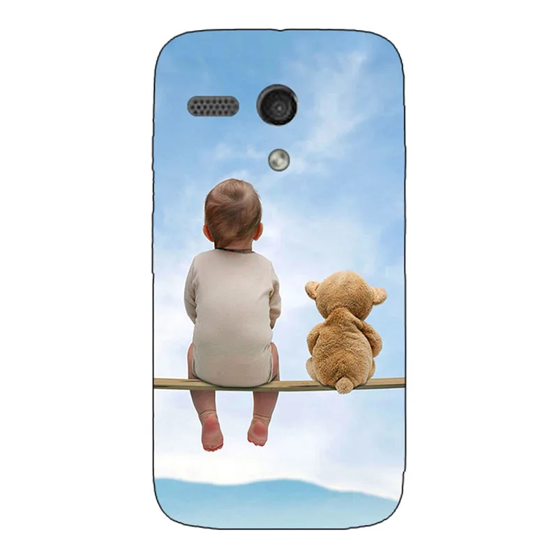 ZX45 ТПУ чехол для Motorola Moto G XT1028 XT1032 XT1031 окрашенный чехол для Moto G задний Чехол для телефона s мультяшный медведь Сова оболочка мягкий силиконовый - Цвет: ZX45