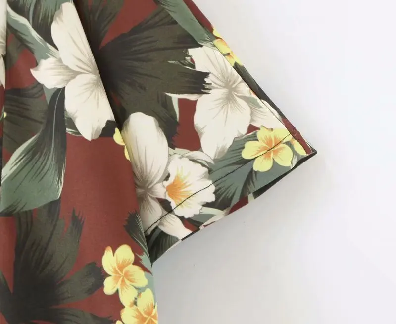 Большие размеры модный топ с цветочным принтом для женщин 2019 Летние повседневные