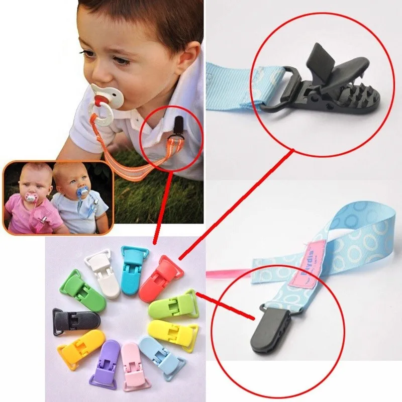 10Pc Plastic Baby Suspender Soother Clips Pacifier Holder Dummy Home Multifunction Storage Strong | Дом и сад