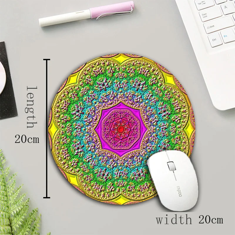 Новый круглый коврик для мыши XGZ резиновый нескользящий моющийся прочный