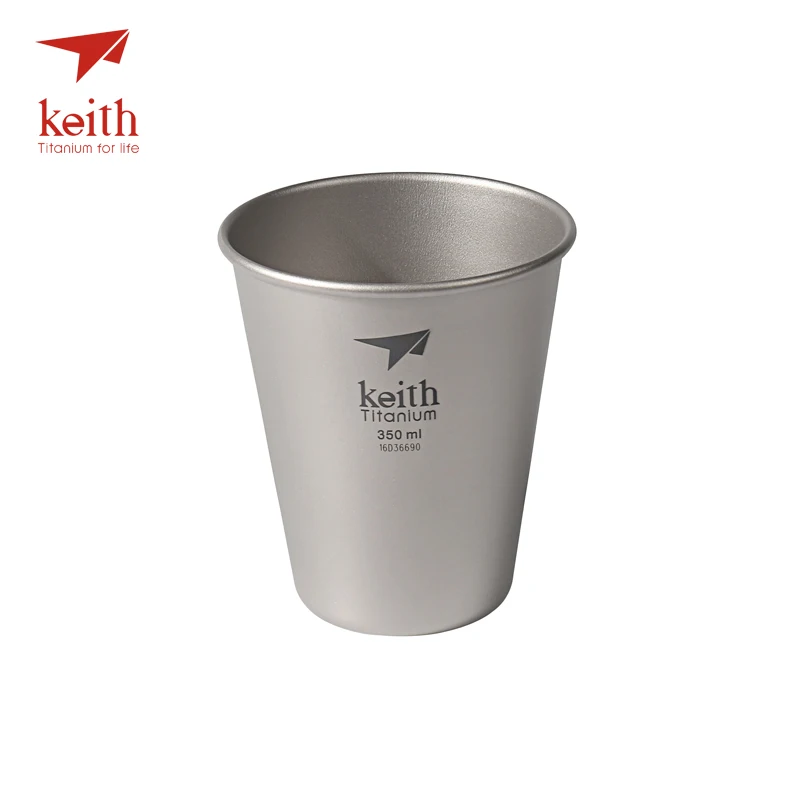 

Keith Pure Titanium Beer Mugs Drinkware Outdoor Camping Colored Titanium Coffee Cups Ultralight Travel Mug 350ml 450ml 40g 45g