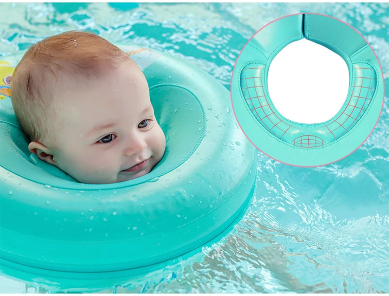 Детское надувное кольцо Piscina однотонное для плавания шеи детей аксессуары | Мать