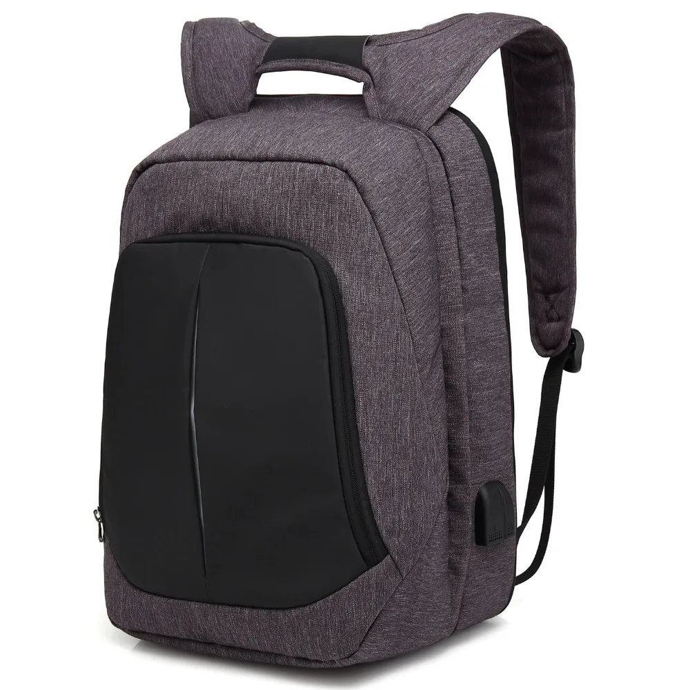 Высокая емкость Для мужчин рюкзаки Mochila модные школьные сумки USB зарядки ноутбука