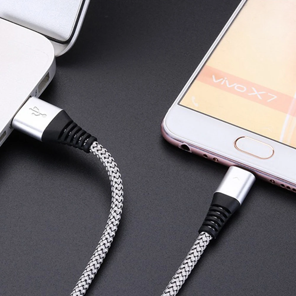 NOHON Micro USB Led Data Cable For Samsung Galaxy S7 S6 Huawei Xiaomi Redmi Note 4 4X Mobile Phone 2.4A Fast Charger Cables 1.2M | Мобильные