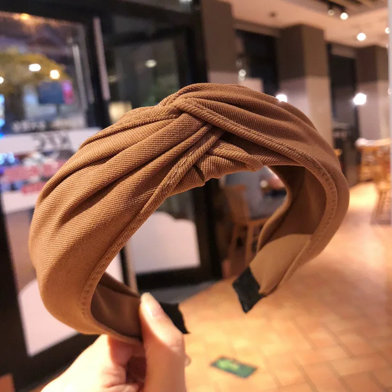 

Solid Colors Hair Knotted Hair Band for Women Headbands Hairbands Headwear 2019 New Arrival