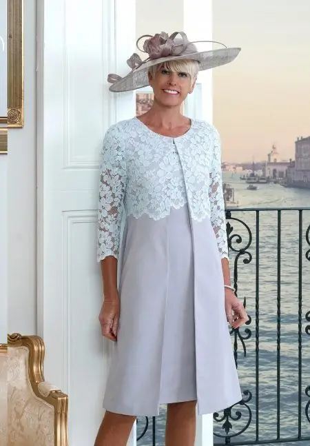 

Mother Of The Bride Groom Dresses Set 2021 Vintage Lavender Jacket Outfit Wedding Party Gowns kurti vestidos de madrinha farsali