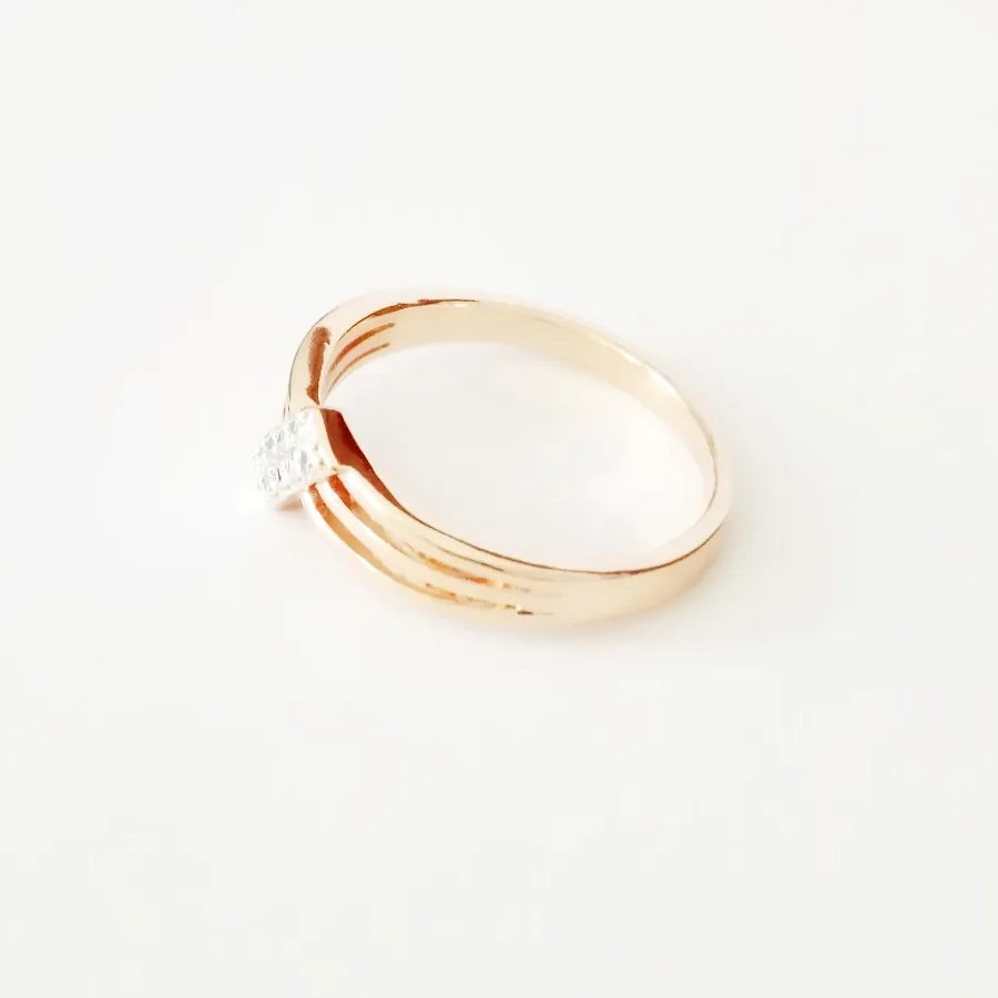 Лучшие модные кольца 585 золотого цвета ювелирные изделия белые с кубическим