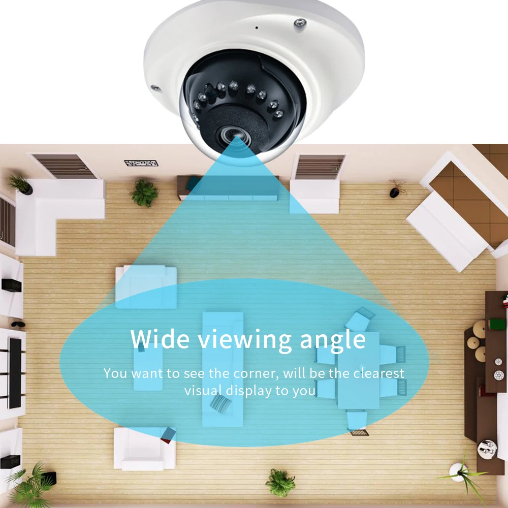 Ip-камера Hamrolte H.265 SONY IMX323 UltraLow illumination 1080P Антивандальная купольная камера Аудио запись обнаружения движения ONVIF