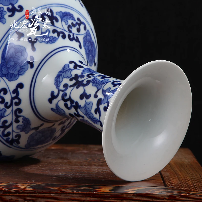 Siu Hong Jingdezhen керамика 30 см украшение для гостиной с синими и белыми фарфоровыми