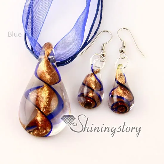 Ювелирный Комплект из колье и серёг муранского стекла|necklace wood|necklace pendantjewellery usb |