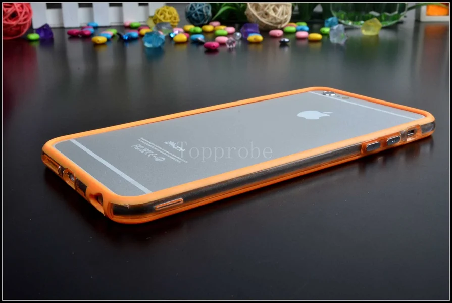 Гибридный Средний прозрачный мягкий ТПУ бампер для iphone 6 6s 7 8 plus X XS MAX XR боковая защита рамка Крышка мягкие силиконовые чехлы