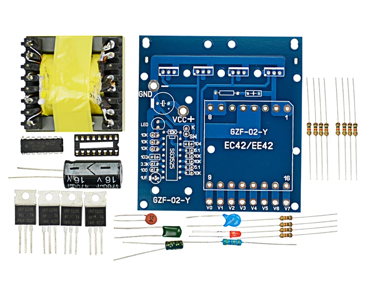 SUNYIMA 1 шт. инвертор 12 В постоянного тока 220 В 380 в 18 в 500 Вт DIY Kit преобразователь частоты