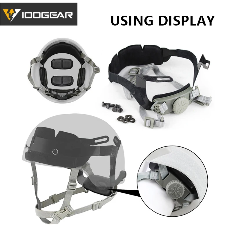 IDOGEAR 3809 тактическая подвесная система для быстрого крепления шлема комплект