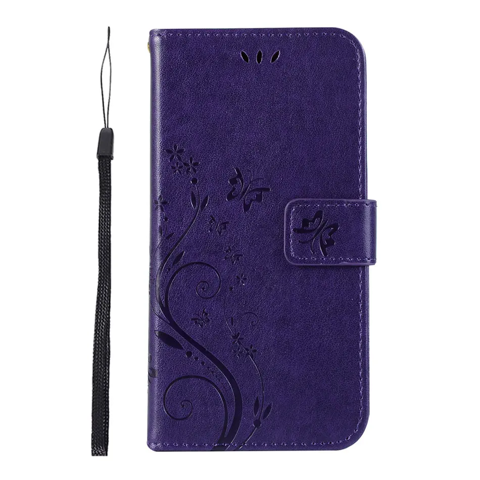 Deep Purple Однотонный флип-чехол для телефона sony Xperia XA3 XZ4 XZ3 XZ2 XZ1 Z5 Z3 Mini милый кожаный чехол-кошелек с отделением для карт DP04Z - Цвет: Deep Purple
