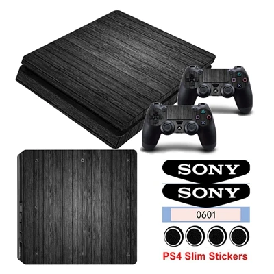 YSP4S-0114 Деревянный Protectoive кожи Стикеры чехол для Playstation 4 Slim PS4 Slim консоли наклейки для 2 крышки контроллеров наклейки - Цвет: YSP4S-0114