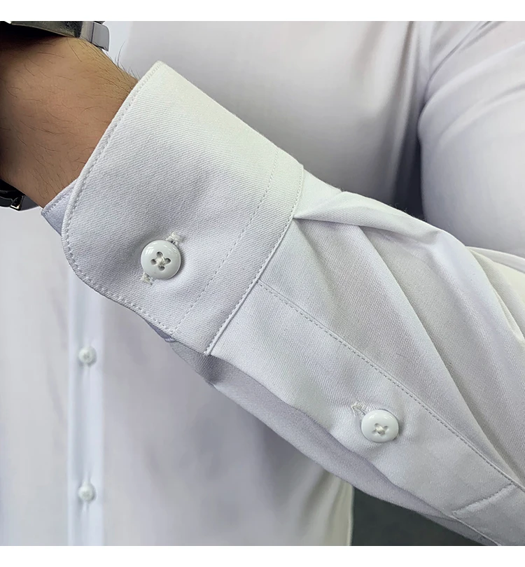 Новые формальные рубашки для мужчин офисное платье бизнес Ropa Hombre Elegante серые белые рубашки мужские розовые Camisa Social Masculina осень