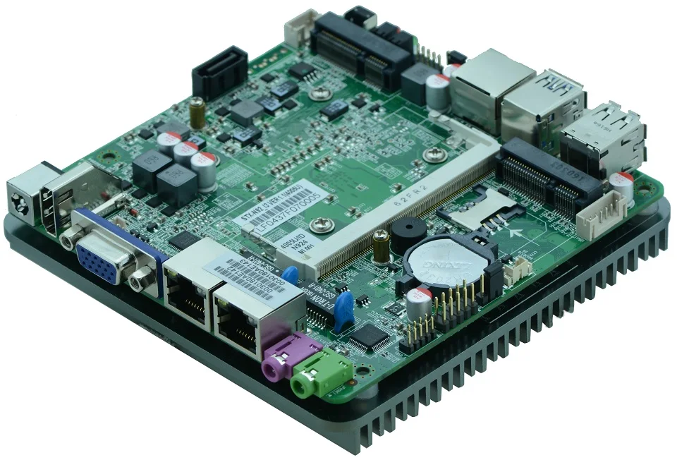Материнская плата безвентиляторный двойной гигабитный Ethernet Intel Haswell U i7 4500U ЦП nano