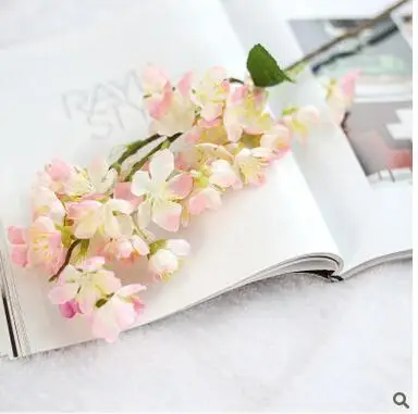 Мини живой искусственный цветок вишни Сакура двойные лепестки ручной работы