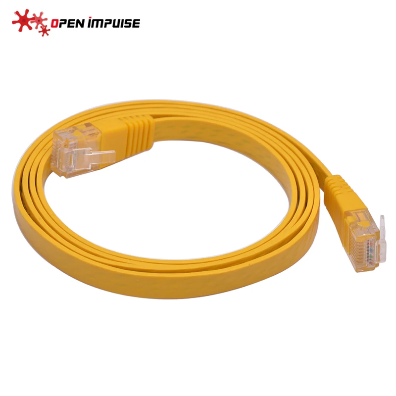 Лучшая цена домашний офисный плоский Ethernet кабель CAT 5e RJ45 сетевой Патч корд Lan для