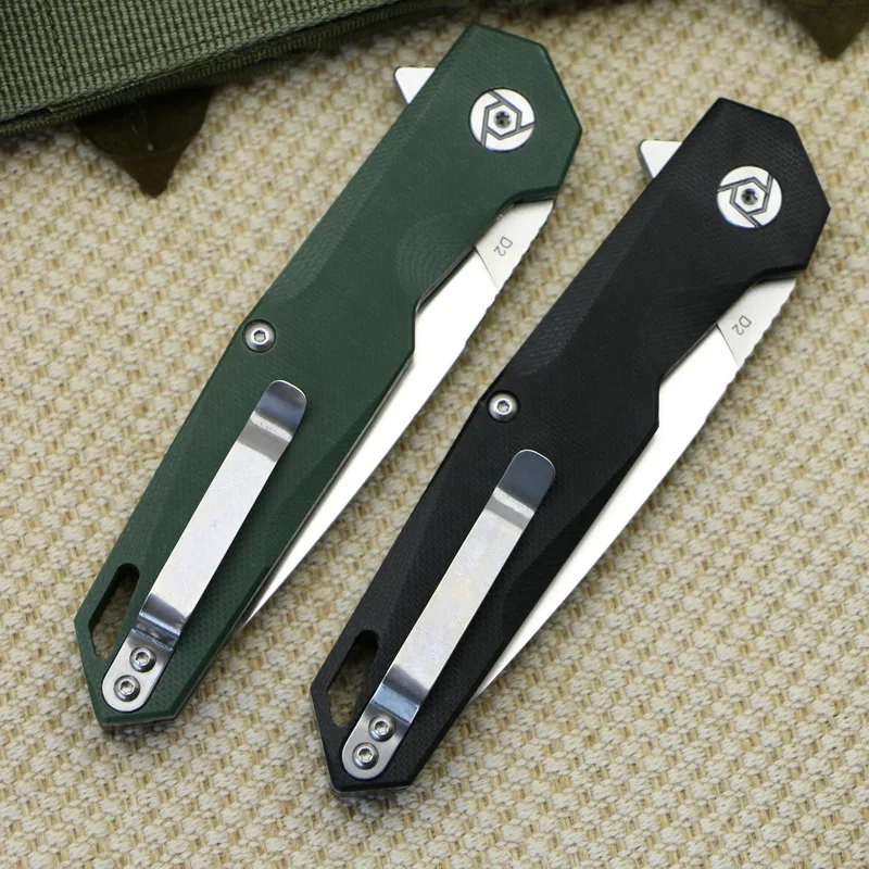 Новый складной нож CH 1047 G10 С флиппером лезвие D2 рукоятка походные охотничьи ножи с