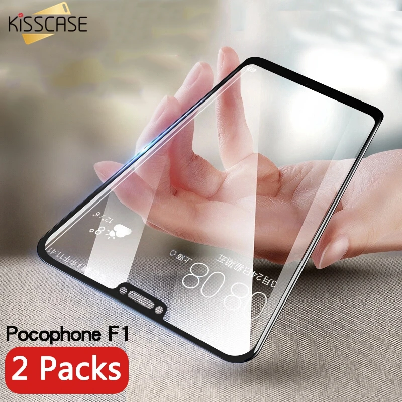 KISSCASE закаленное стекло для Xiaomi Pocophone F1 Mi A1 A2 Max 3 Защитное Redmi Note 5 6Pro 4x 5Plus экранная
